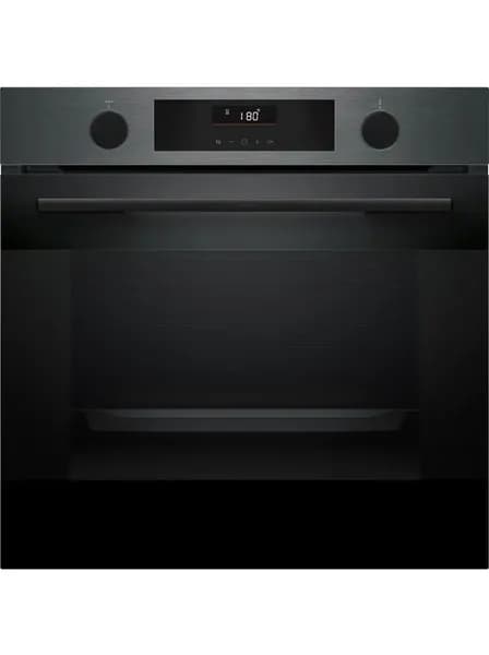 Встраиваемый электрический духовой шкаф BOSCH HUA736EG0T Serie 4, 59.3 см, 76 л, 8 режимов, гриль, чёрный
