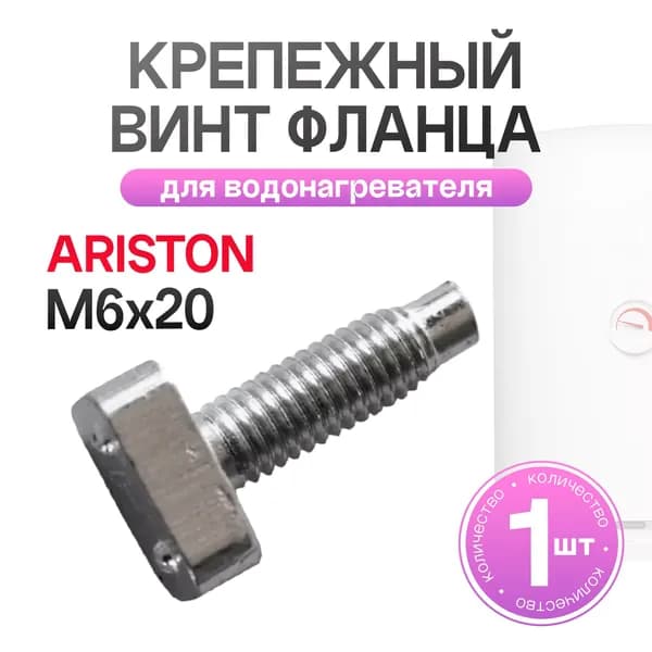 Крепежный винт фланца для водонагревателя Ariston (Аристон) M6x20 65151225