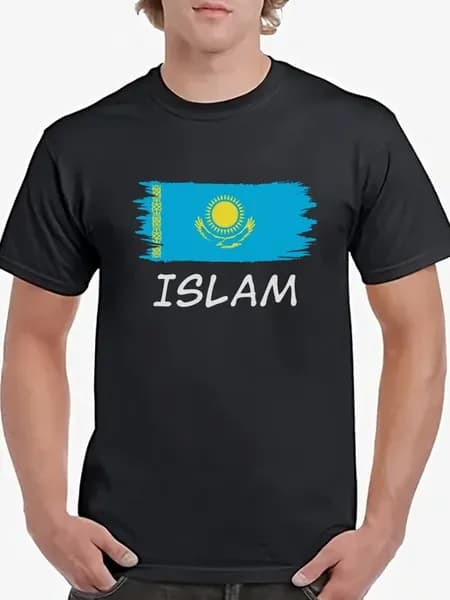 Футболка Islam Казахский флаг Казахстан Kazah казах Ислам