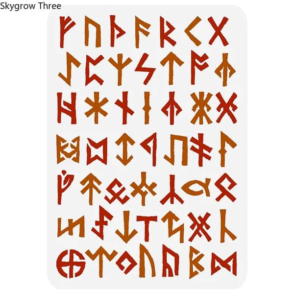 1 шт. Пластиковые трафареты для рисования, шаблоны для рисования на ткани, плитке, напольной мебели, дереве, прямоугольном символе 29,7 x 21 см