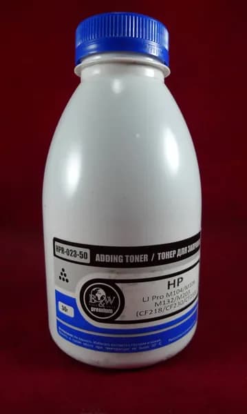 B&W 18A - CF218A Тонер черный 50 гр
