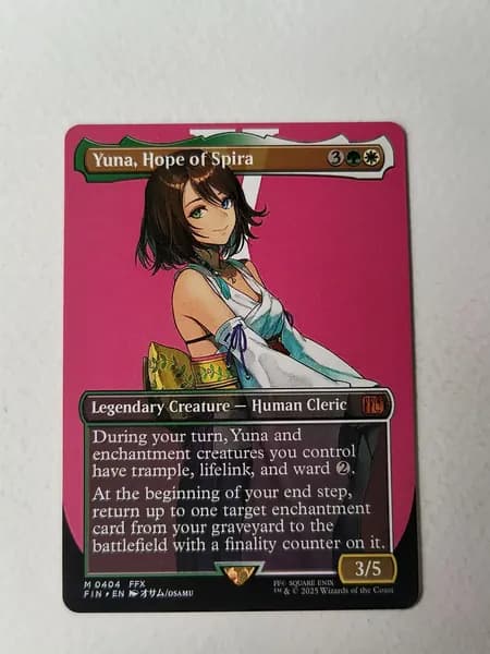 Портативные карты MTG Высококачественные карты Final Fantasy без фольги Юна, Надежда Спиры 404