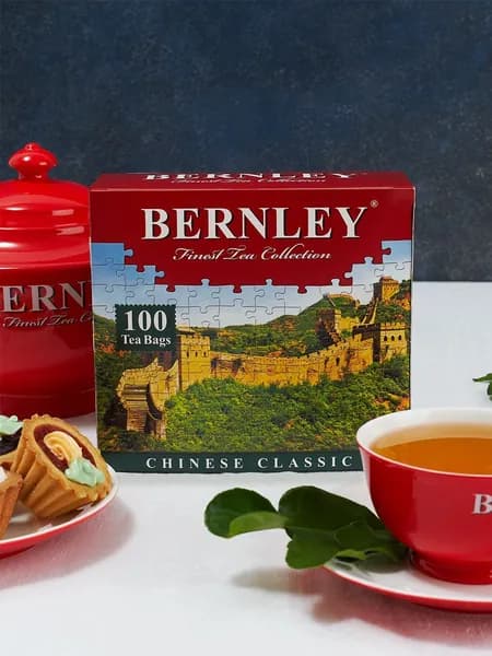 Bernley чай зеленый в пакетиках 100 пак.