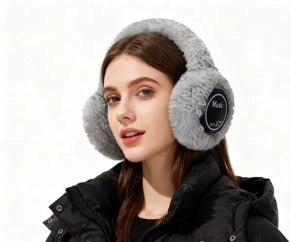 URIZONS Наушники беспроводные с микрофоном, Bluetooth, светло-серый