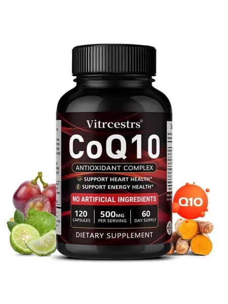Коэнзим Q10 500 мг - поддерживает здоровье сердца, выработку энергии и антиоксидантную защиту. 60/120 капсул.