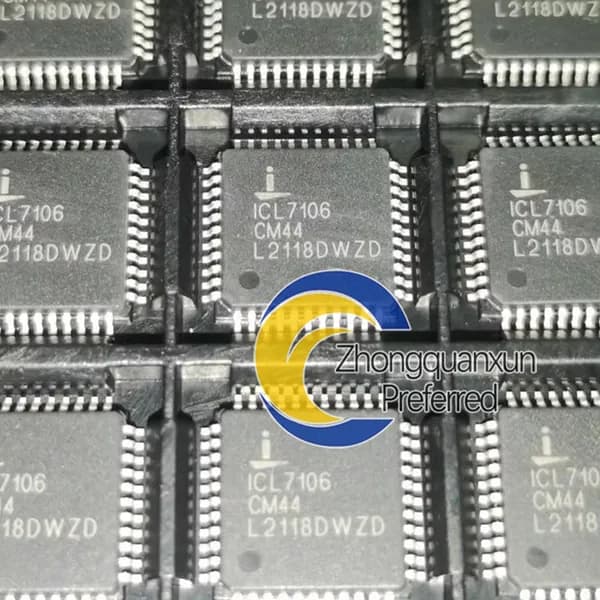 2шт! ICL7106CM44 (QFP-44)Высокопроизводительное преобразование микросхемы МИКРОКОНТРОЛЛЕРА драйвера светодиодного дисплея