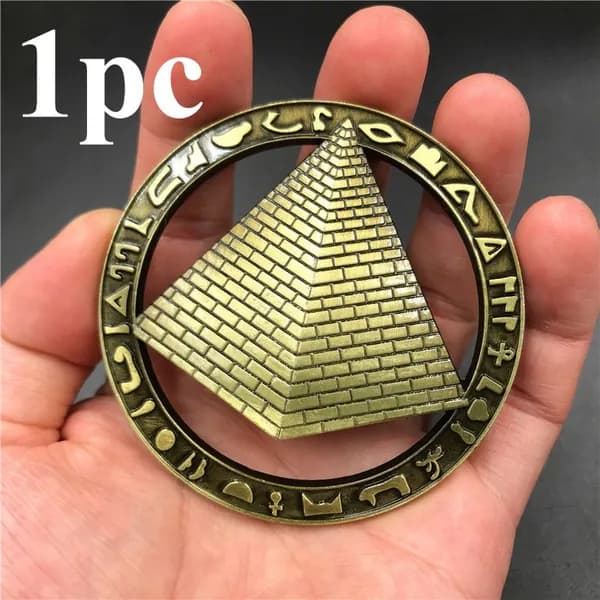 Пирамиды 3D Metal World логотип холодильник магнит