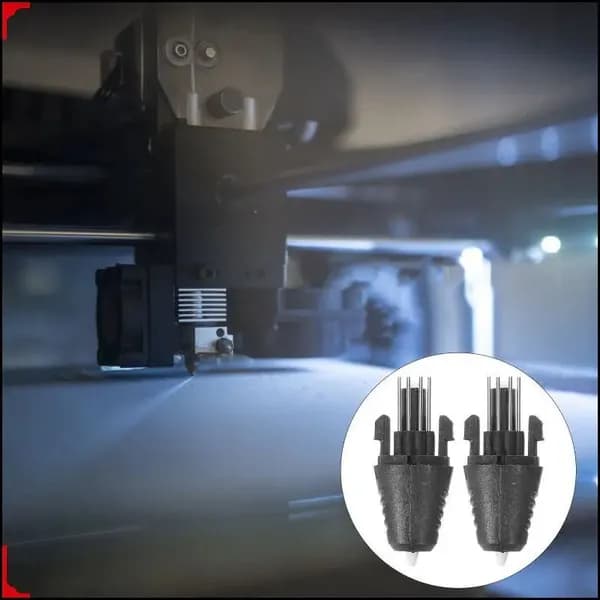Качественный комплект из 2 сменных сопел для 3Dпечати, аксессуары для принтера, 4,90x1,80x1,80 см JC-32Crimson Baltic Amber