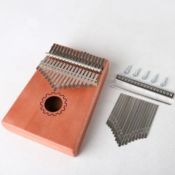 Калимба DIY-набор: 17 нот, стальные пластины, деревянные бруски, гравировка