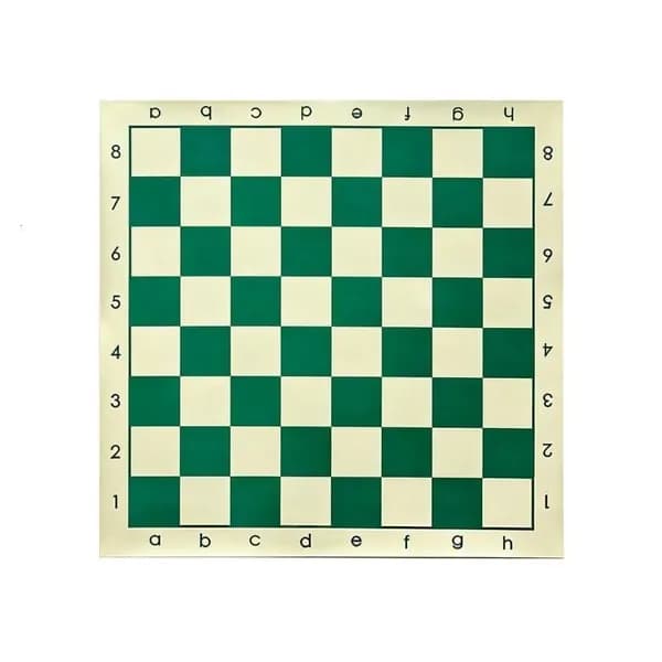 Портативный шахматный коврик из ПУ, Зеленый - 34CM