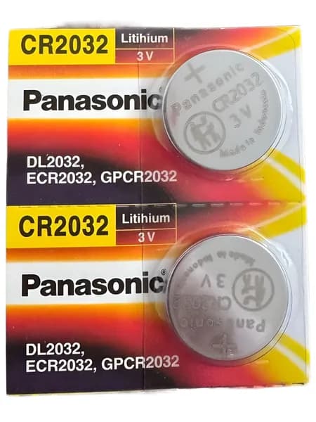 Panasonic Батарейка CR2032, Li (литиевый) тип, 3 В, 2 шт