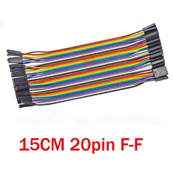 Набор проводов DuPont 15 см мама-мама 20 шт для Arduino