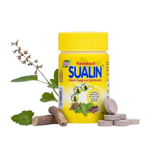 Hamdard Суалин(Sualin) Таблетки от боли в горле, 60 шт массой 1035 мг