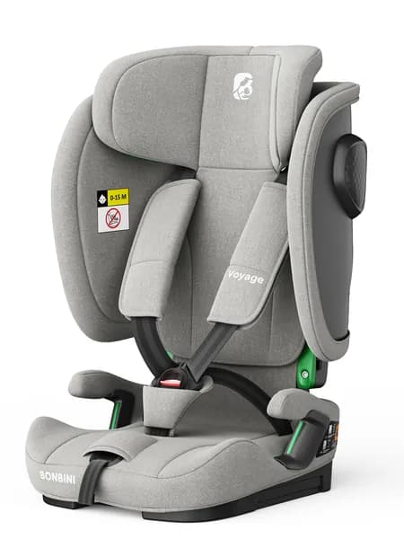 BONBINI Автокресло детское от 76 до 150 см, складное Voyage Grey melange (BO-3231120)