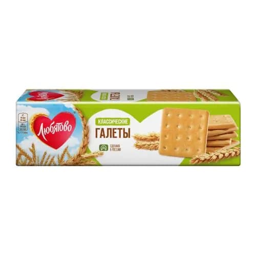Галеты с отрубями Любятово 185г