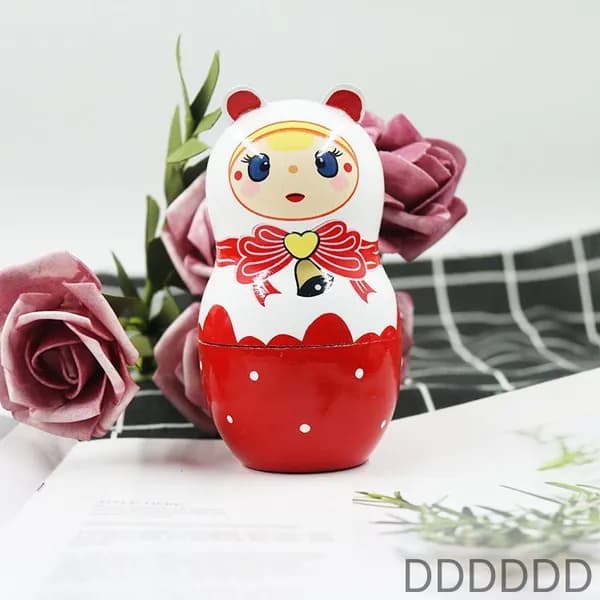Деревянная матрёшка 5 слоёв детская игрушка красная