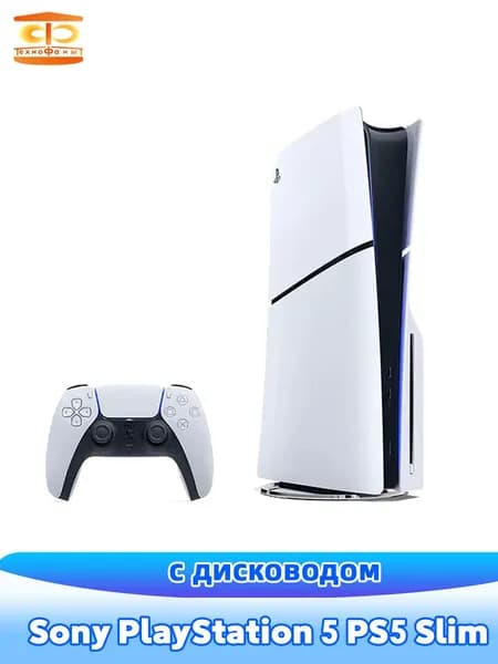 Игровая консоль Sony PlayStation 5 PS5 Slim (с оптическим приводом) 16 ГБ + 1 ТБ Ultra HD Blu-ray с поддержкой русского языка