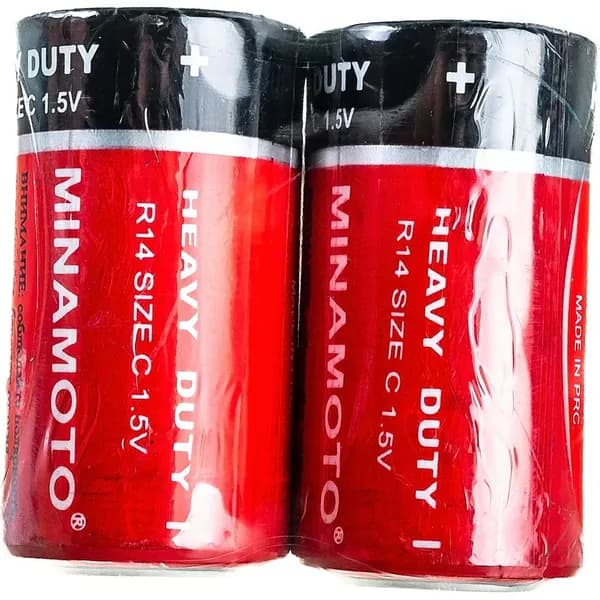 Батарейка Minamoto R14, 2 shrink 201