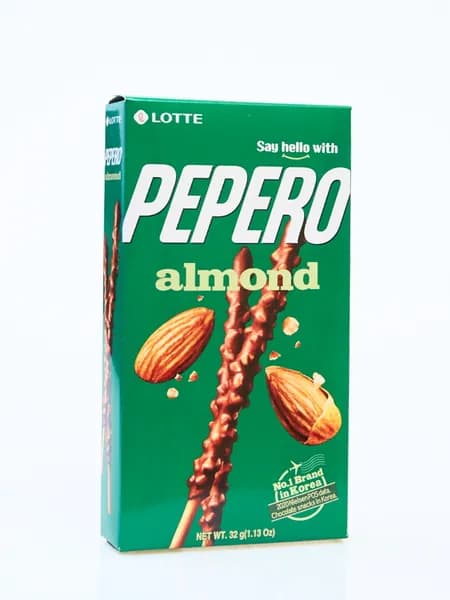 Печенье "Lotte" Pepero соломка в шоколадной глазури с миндалем 36гр