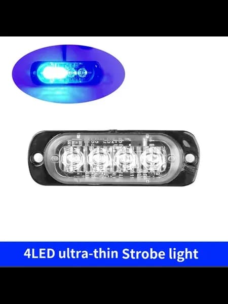 4LED ультратонкий стробоскоп, синий