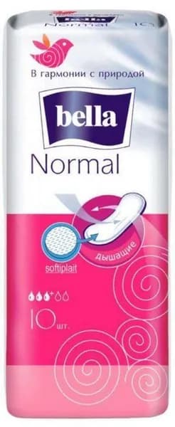 Прокладки Bella Белла Белая линия Normal Softiplait Air, 10шт
