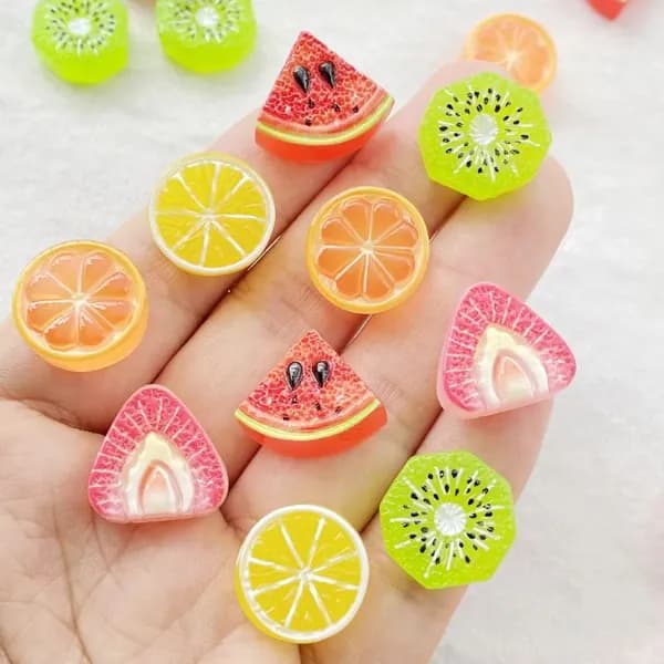 20pcs смоляные фрукты / лимоны / арбузы DIY Ювелирные украшения аксессуары