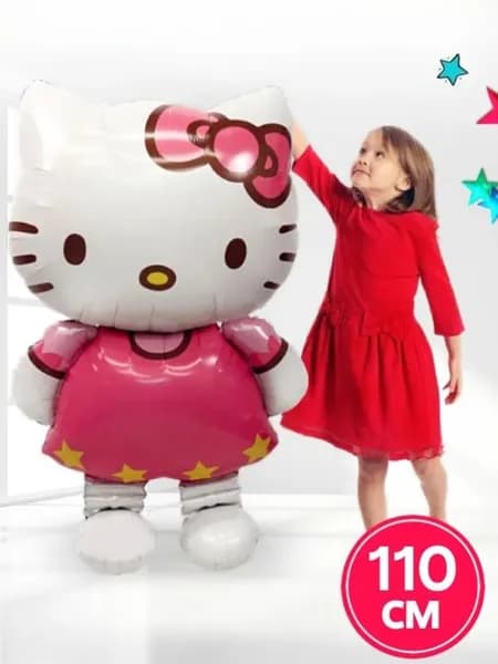 воздушный шар из фольги hello kitty cat, 1 шт