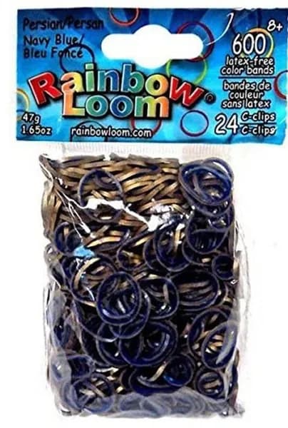 Резинки RAINBOW LOOM Синий Персидская Navy Blue B0115