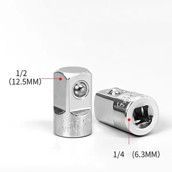Сверхмощный переходник для гнезда с приводом 1/4", 3/8", 1/2" Воздушный редуктор для торцевого ключа