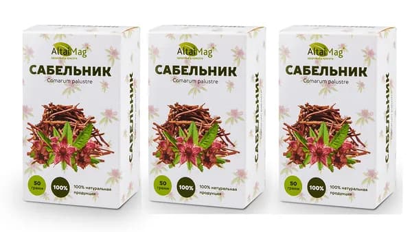 Сабельник трава и корни, 3 шт по 50 г