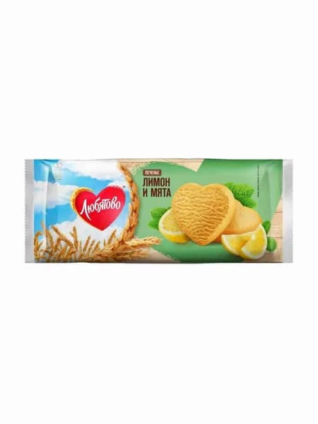 Печенье сдобное со вкусом "Лимон и Мята", 200 г