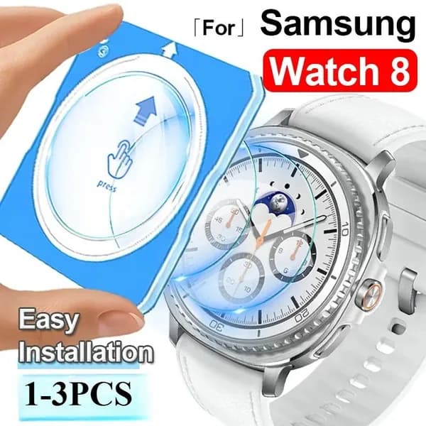 1-3Pcs Легко установить закаленное стекло совместимые Samsung watch 8 40/44 мм/Classic