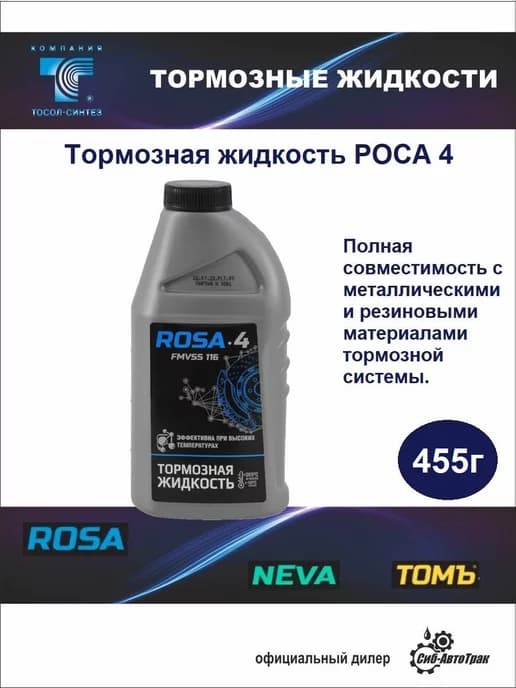 Тормозная жидкость, 455 г