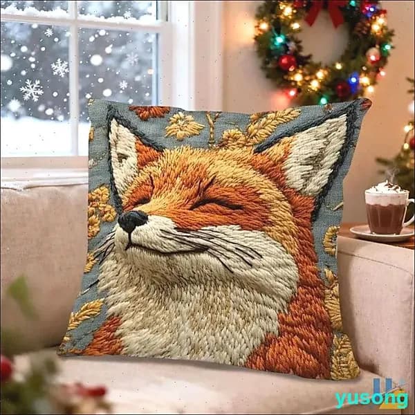 Наволочка, Махровая ткань, 45x45 см  1шт