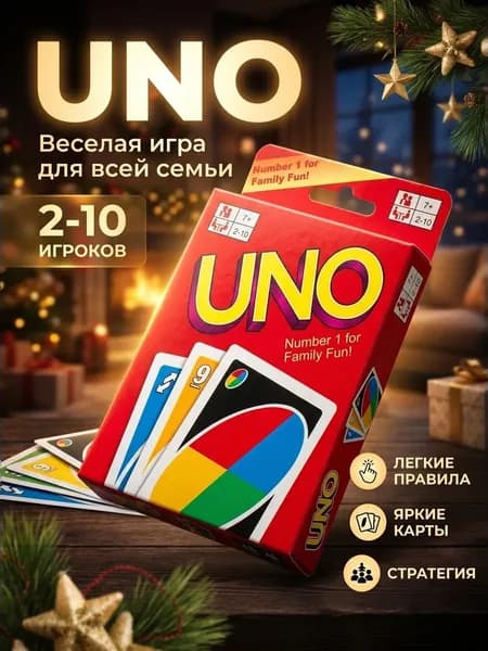 Настольная игра UNO карточная игра УНО с правилами на русском языке