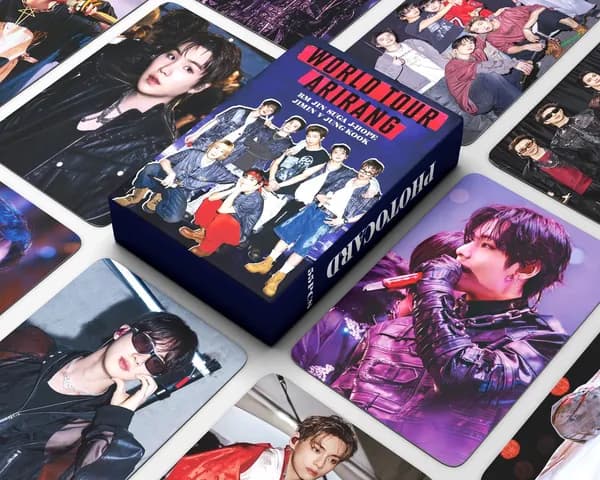 KPOP 55шт/коробка BTS ARIRANG WORLD TOUR Фотокарточки WORLD TOUR ARIRANG LOMO Card JUNG KOOK JIMIN V