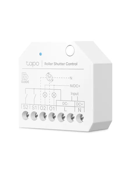 TP-Link Tapo S112, умный Wi-Fi релейный модуль, управление шторами и жалюзи, 2 канала, Matter, энергомониторинг, обнаружение препятствий, защита нулевого перехода, голосовое управление