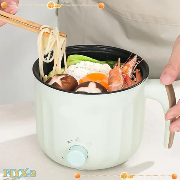 Электрическая кастрюля Зелень + приготовленная на пару решетка