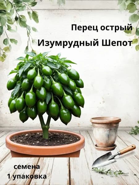 Перец острый Изумрудный Шепот, семена, 10 шт