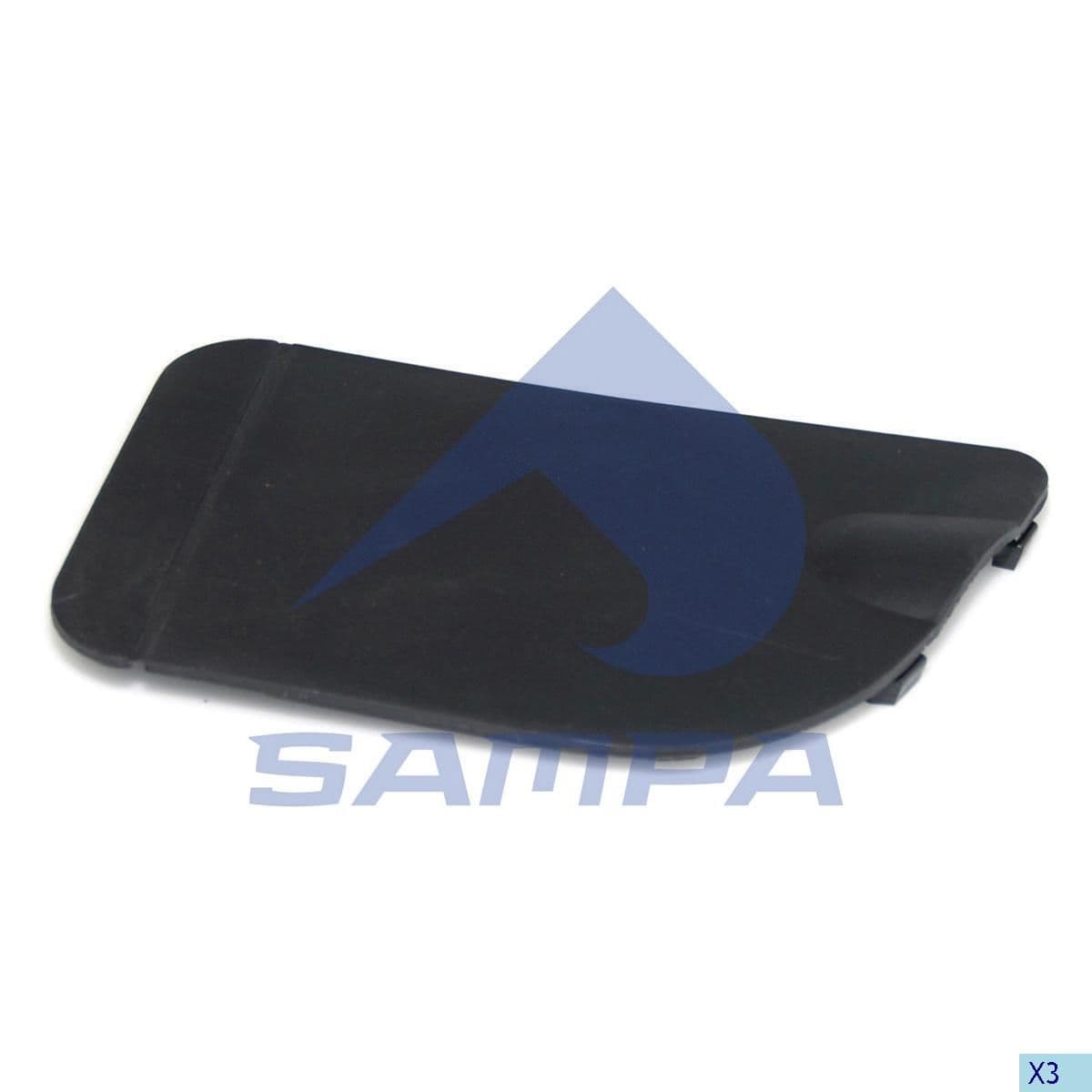 Заглушка бампера правая PREMIUM Sampa 1880 0017