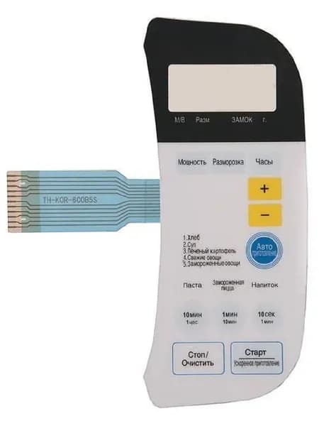 Daewoo 3518524100 (TH-KOR-6C0B5S) Сенсорная панель СВЧ KOR-6C0B5S, KOR-6C0B