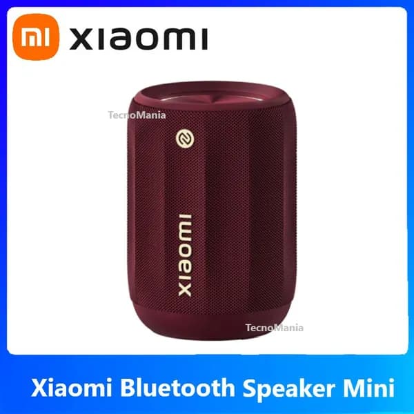 Беспроводная портативная колонка Xiaomi Bluetooth speaker mini ASM01A HyperOS Bluetooth 5.3 NFC IP67 RGB красный