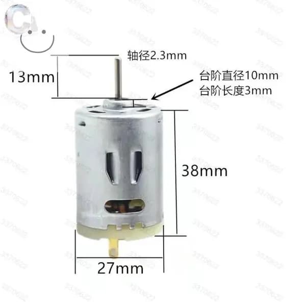 RS-385SA микро круглый двигатель DC 12-36V 8000-20000rpm высокоскоростная угольная щетка электродвигатель DIY тепловая пуш