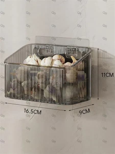 Органайзер подвесной 16.5x9x11 см 1 шт пластик серый