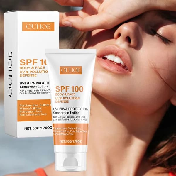 Солнцезащитный крем SPF 100 для лица и тела, защита от UVA/UVB