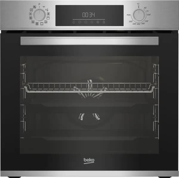 Электрический духовой шкаф Beko BBIM12301X, гриль/конвекция, серебристый