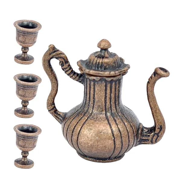Чайные Аксессуары, Алюминий, Для Кукольного Дома, 1 Набор