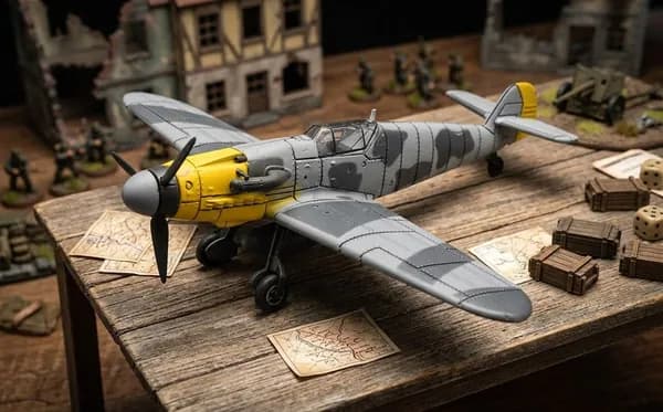Цветная сборная модель самолета Мессершмитт Bf 109 1:48 Серый