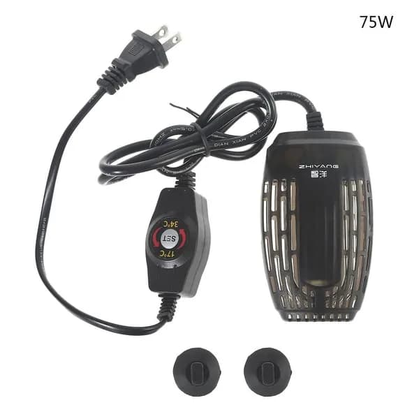 Обогреватель для аквариума 110V погружной 25W/50W/75W/100W с LED дисплеем, 75W