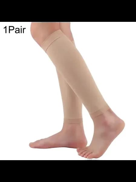 Компрессионные носки для икр Beige L 20-30 мм рт. ст